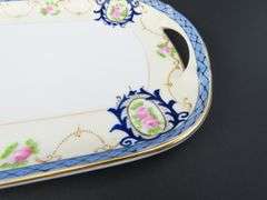 Noritake Handpainted Rectangle Handled Tray - Made in Japan