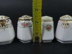 Mixed Lot of 4 Handpainted Nippon Salt & Pepper Shakers
