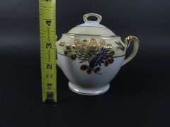 Lot of 3 Noritake Handpainted Teapot with Sugar & Creamer - Made in Japan