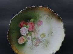 Lot of 2 Antique Floral Plates