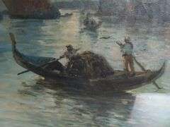 Antique Framed Painting Signed Hugo