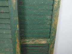Lot of 2 Architectural Salvage  Painted Wooden  Shutters