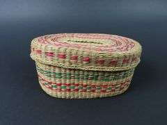 Handcrafted Lidded Basket