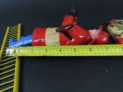 Vintage Marx Climbing Fireman Wind Up Toy