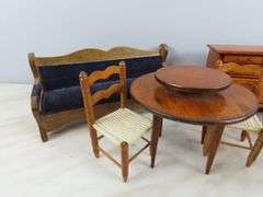 Big Lot of Wooden Doll House Furniture
