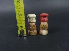 Vintage Tiny Handpainted Salt & Pepper Shakers