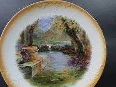 Antique "Noon at the Fontaine Marshes" Plate
