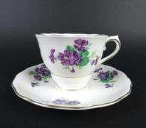 Vintage Colclough China Bone China Tea Cup & Saucer - Made in Longton, England