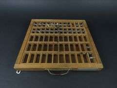 Another Vintage Wooden Printers Tray Wall Hanging