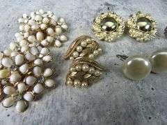 5 Pairs of Vintage Clip Earrings