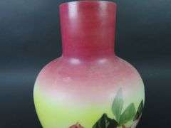 Beautiful Large Antique Bristol Glass Vase