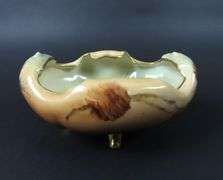 Beautiful Victorian Handpainted Footed Console / Nut Bowl