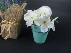 Grouping of Small Faux Potted Flower Arrangements