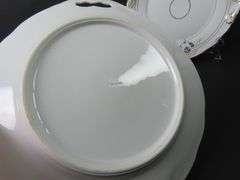 Lot of 2 Vintage Double Handled Plates