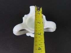 Victorian Painted Milk Glass Toothpick Holder