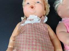 Lot of 3 Vintage Rubber Faced Dolls