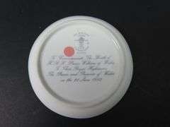 Vintage Bone China Coaster of Prince Charles & Lady Diana in Box - Made in England