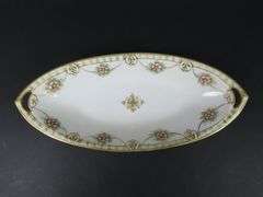 Handpainted Nippon Double Handled Serving Bowl - Made in Japan