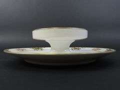 Vintage Handpainted Nippon 2 Tiered Serving Plate - Made in Japan