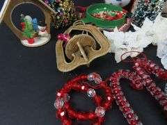 Another Big Lot of Mostly Vintage Christmas Décor with Handcrafted Ornaments