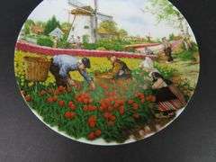1985 Hand Decorated Royal Schwabap Collector Plate  Made in Holland
