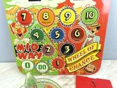 Vintage Marx Tin Wheel of Chance Game
