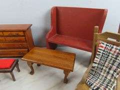 Big Lot of Wooden Doll House Furniture