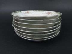 Lot of 8 Empress China "Greenbrier" Soup Bowls