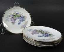 Lot of 5 Victorian ZS & Co. Bread Plates