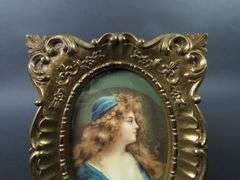 Vintage Framed Portrait Wall Hanging