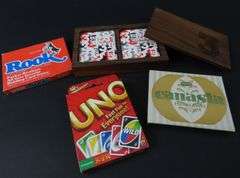 Collection of Vintage Games with Playing Cards