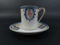 Lot of 3 Noritake Handpainted Chocolate Cups & Saucers - Made in Japan