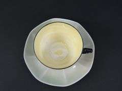 Lot of 4 Vintage Victoria Czechoslovakia Lusterware Teacups & Saucers
