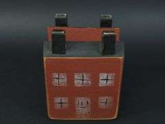 Vintage Primitive Wood House Napkin Holder