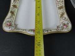 Lot of 2 Handpainted Nippon Serving Dishes - Made in Japan