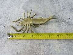 Vintage Brass Lobster Décor