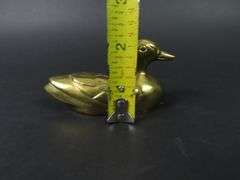 Vintage Brass Duck Figure