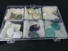 12 Pairs of Vintage Clip Earrings in Plastic Storage Cases