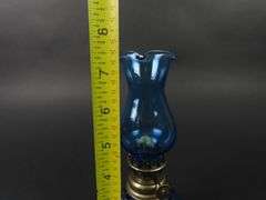Small Blue Oil Lamp