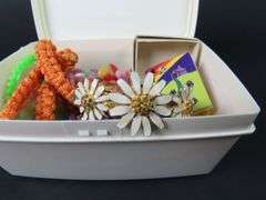 Container of Mostly Vintage Children's Jewelry & Accessories