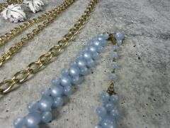 Grouping of Costume Jewelry with Clip Earrings and Necklaces
