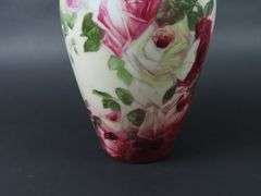 Antique Handpainted Bristol Glass Vase