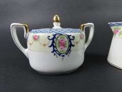 Antique Noritake Lidded Creamer & Sugar Dish - Made in Japan