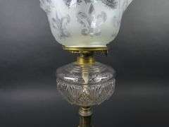 Beautiful Antique Oil Table Lamp