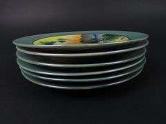 Lot of 6 Handpainted Japanese Salad Plates