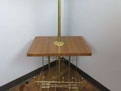 Awesome Retro Table Lamp with Magazine Rack
