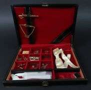 Vintage Men's Jewelry Box with Contents