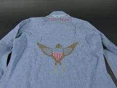 Vintage Bicentennial Embroidered Long Sleeve Shirt - Size 10