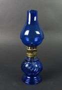 Small Cobalt Blue Oil Lamp