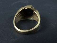 Men's 10K Gold Ring with Onyx - Size 10 - 8.5g